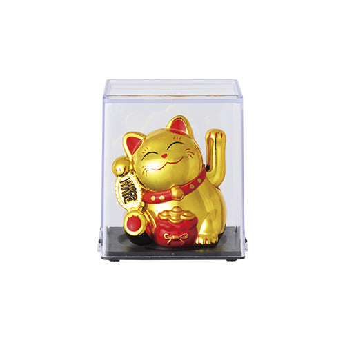 ソーラー招き猫 ゴールド