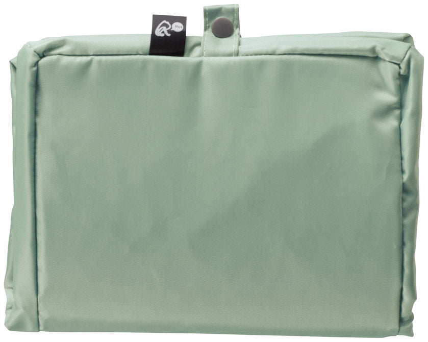 リル 再生PET保冷温ショッピングバッグのグリーンを畳んだ画像