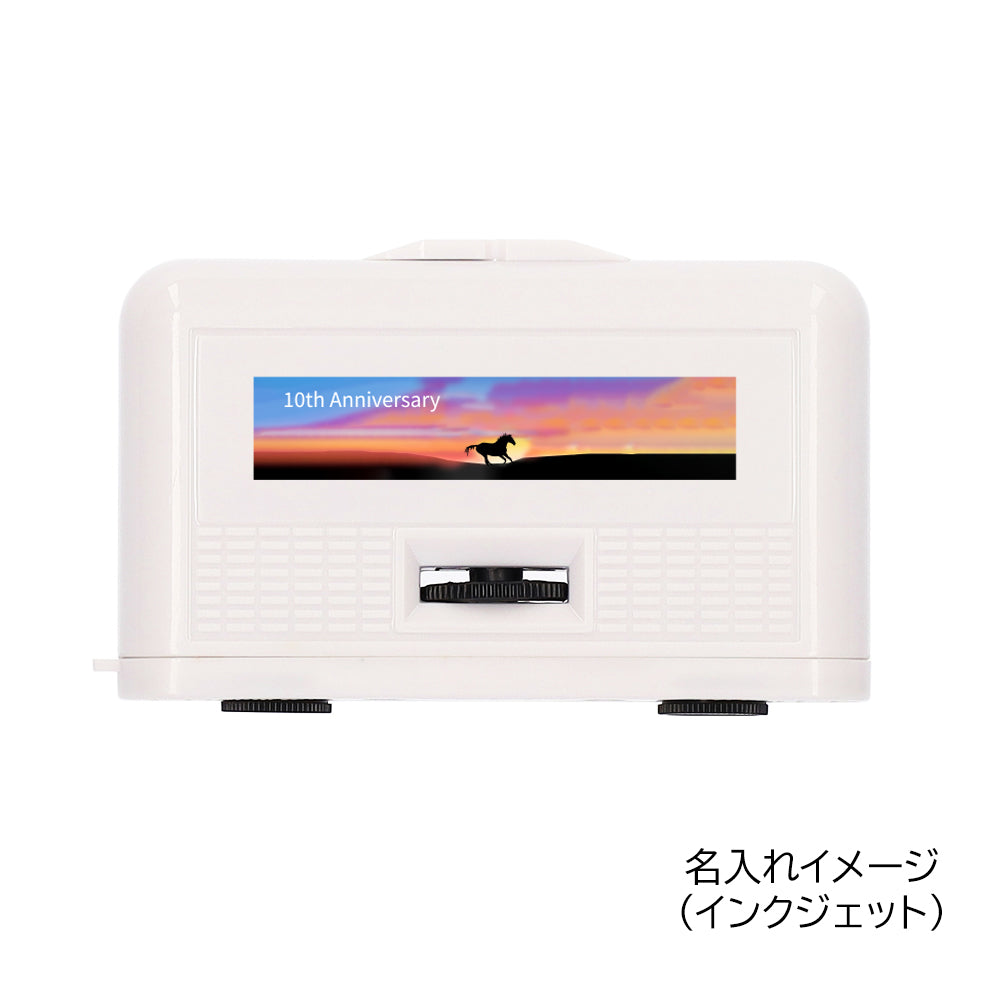 コンパクトオペラグラスにインクジェットで名入れしたイメージ