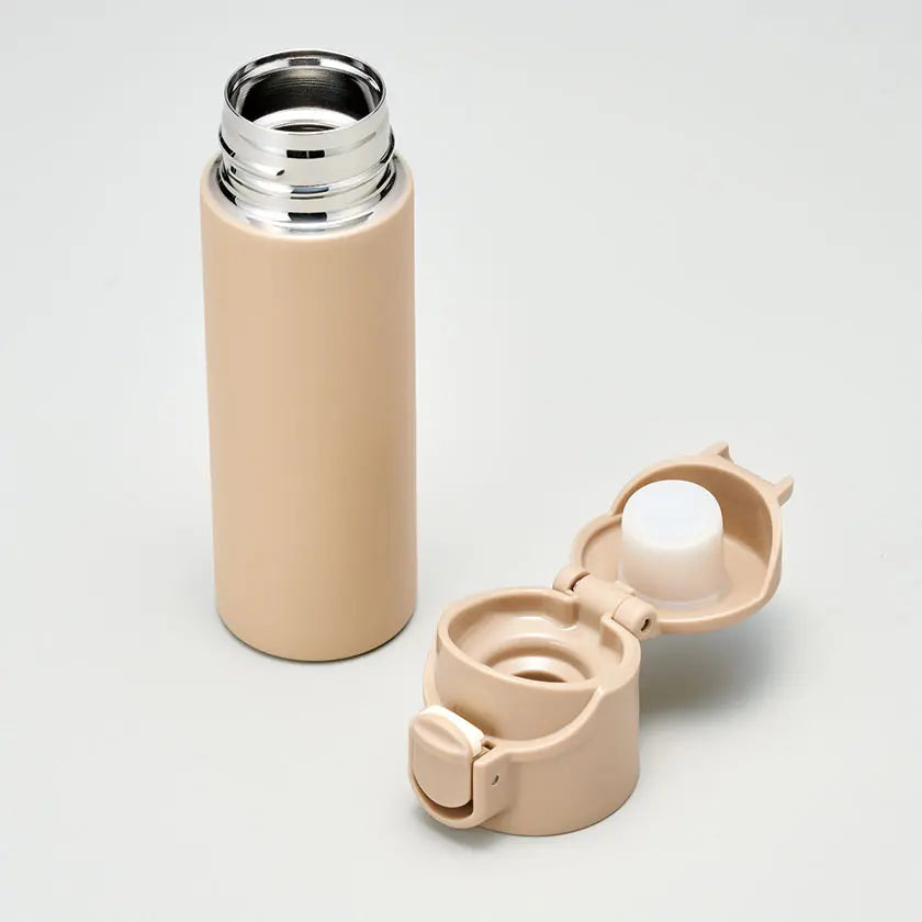 片手で飲めるワンタッチミニボトル140mlのふたとボトル