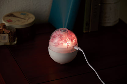 花の加湿器（ライト付き）