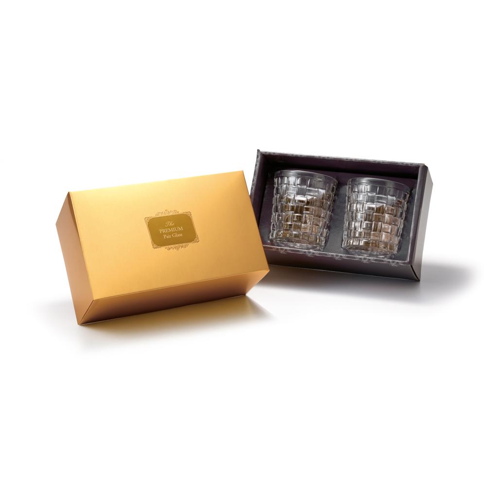 プレミアムペアグラス　高級感のある化粧箱入り