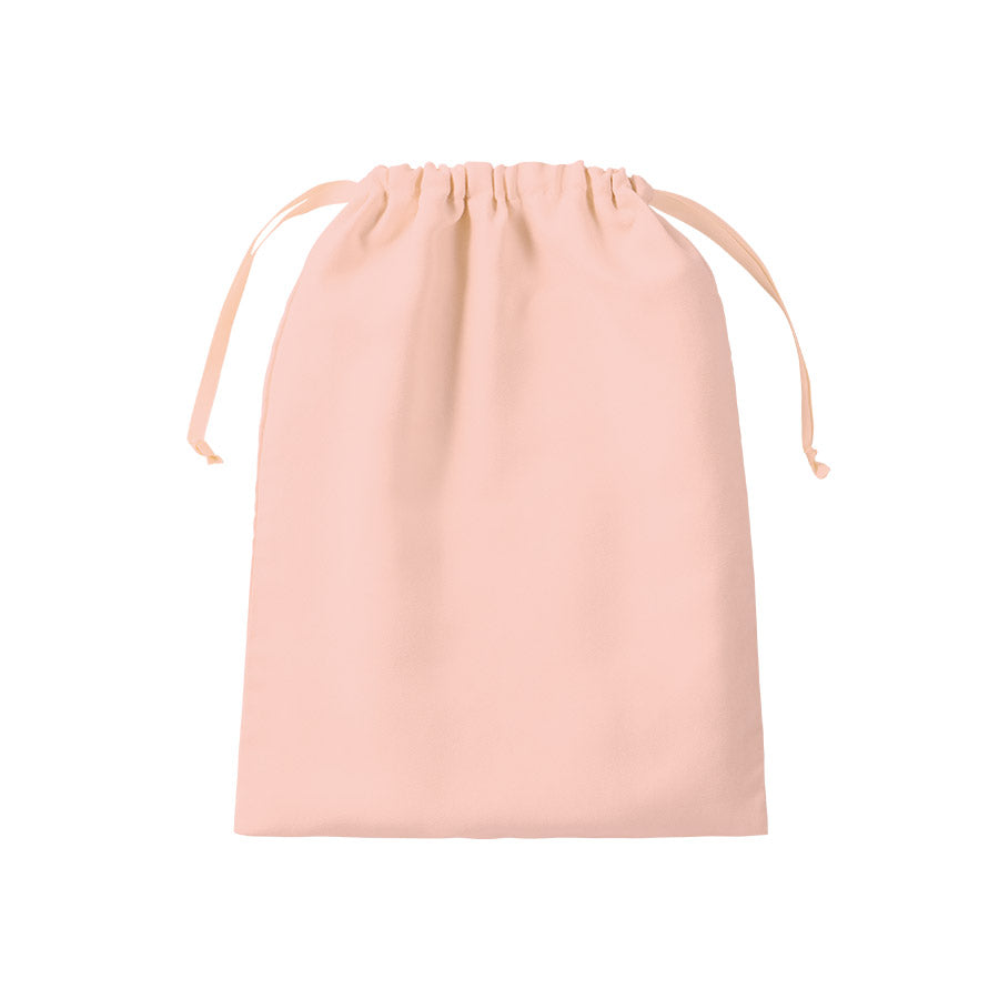 スウェード風巾着（L）