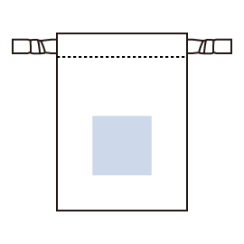 スウェード風巾着（S）