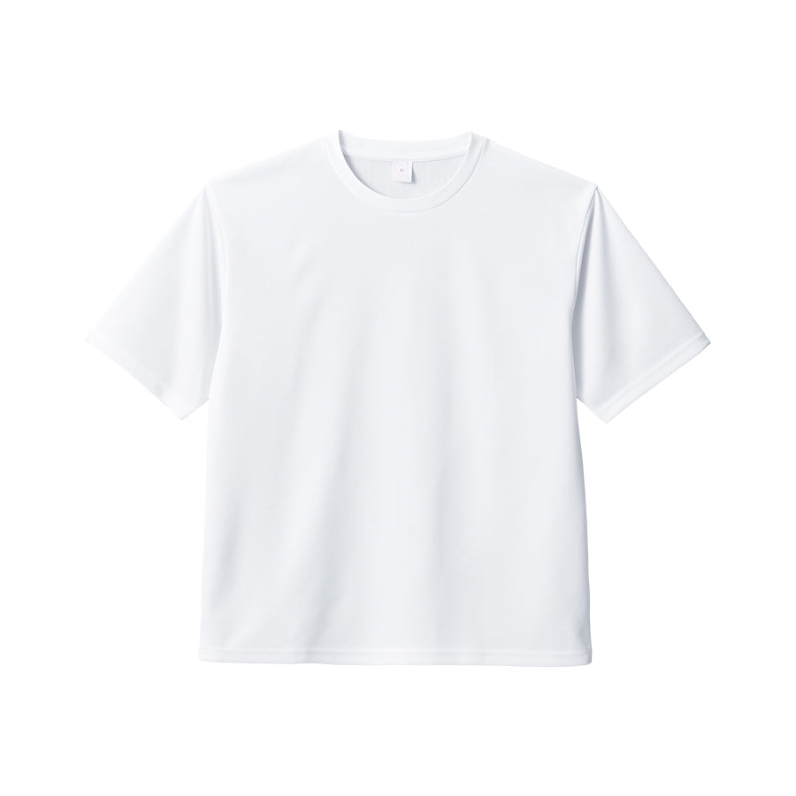 カスタムデザインポリエステルドライＴシャツ　ホワイト