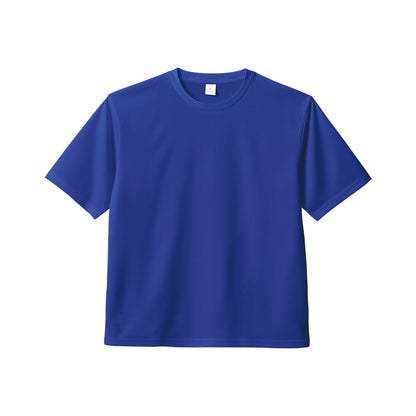 カスタムデザインポリエステルドライＴシャツ　ブルー