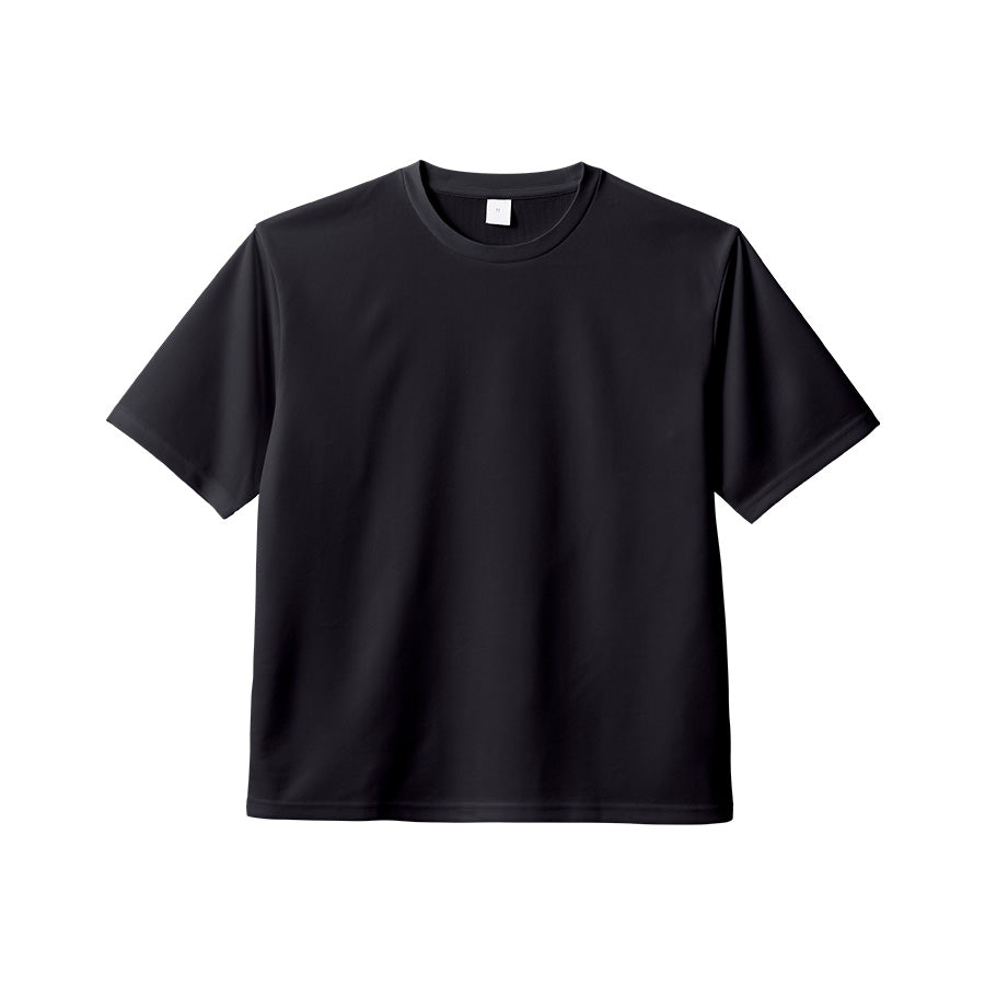 カスタムデザインポリエステルドライＴシャツ　ブラック