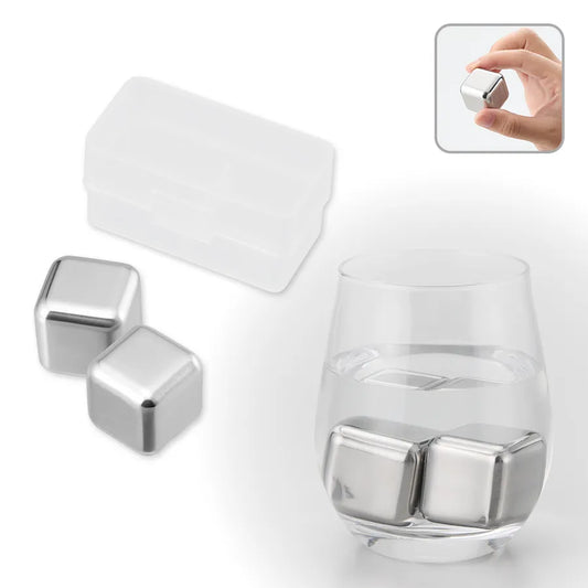 ステンレスアイスキューブ　シルバー