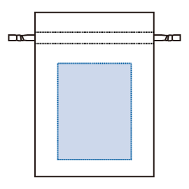コットンカラーリボン巾着（M）