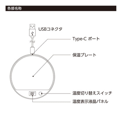 USBカップウォーマー　ラウンド