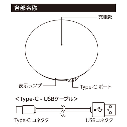全面印刷できるワイヤレス充電器　ラウンド　10W