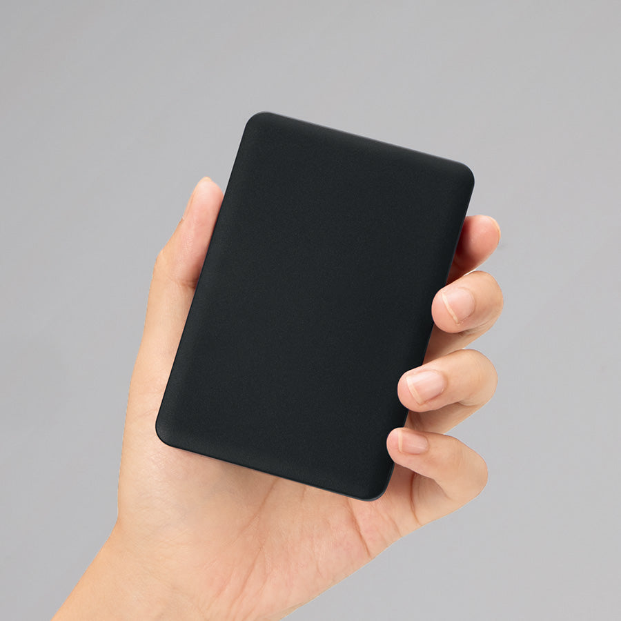 全面印刷できるモバイルチャージャー5000（リン酸鉄使用）　大きさイメージ