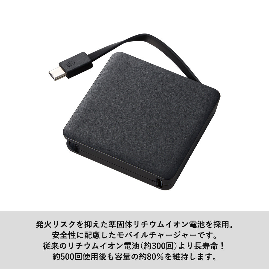 全面印刷できるコードインモバイルチャージャー2000（準固体使用）
