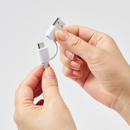 リール式3in2充電ケーブル