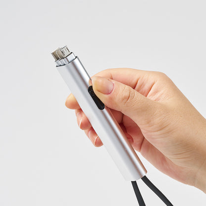 メタリックケース3in1充電ケーブル