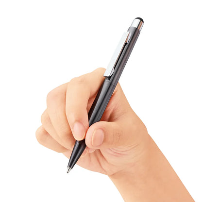 タッチペン付クールメタルボールペン（再生ステンレス）