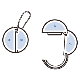 チャームラウンドバッグハンガー