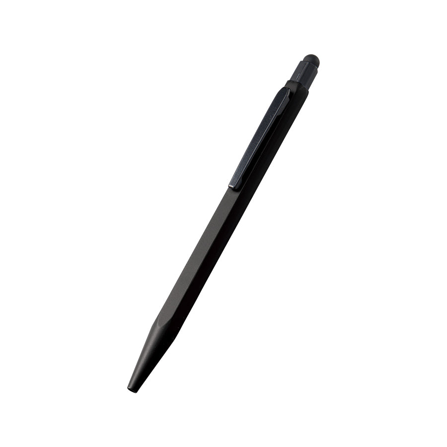 タッチペン付メタル六角ボールペン（再生アルミ）