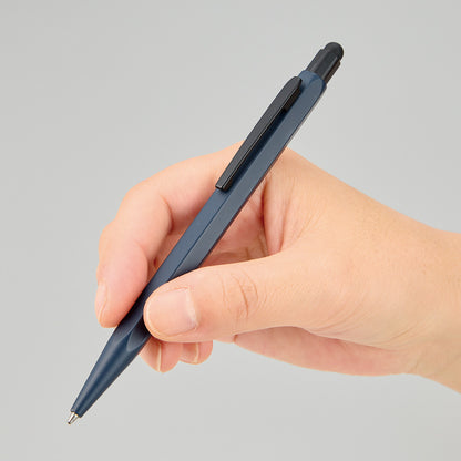 タッチペン付メタル六角ボールペン（再生アルミ）