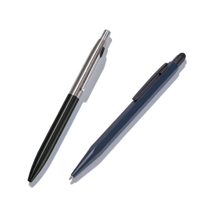 タッチペン付メタル六角ボールペン（再生アルミ）