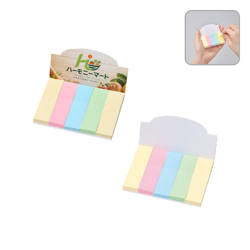 【プリント必須商品】カスタムデザイン付箋セット（M）　スタンド　全体