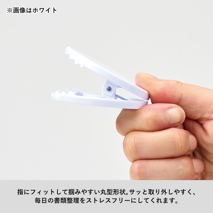 くっつくラウンドクリップ　クリア