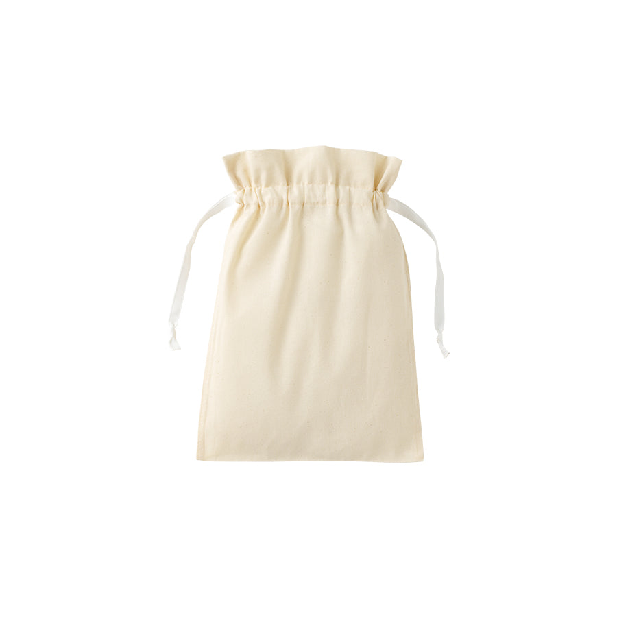 コットンカラーリボン巾着（M）