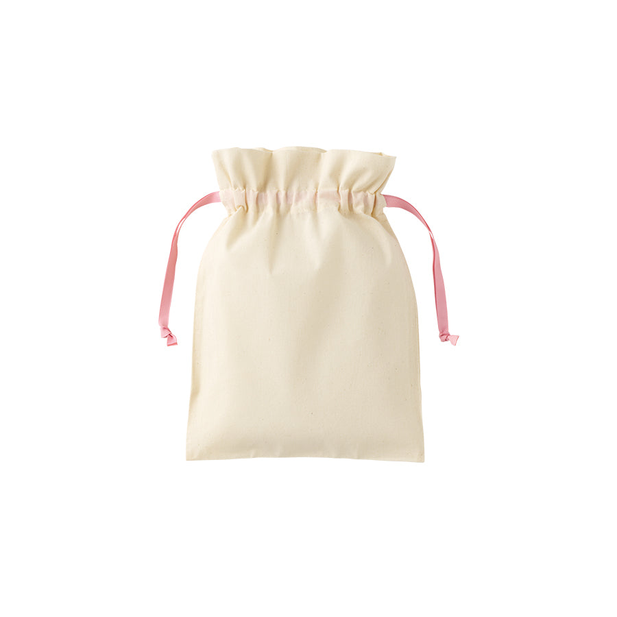 コットンカラーリボン巾着（M）