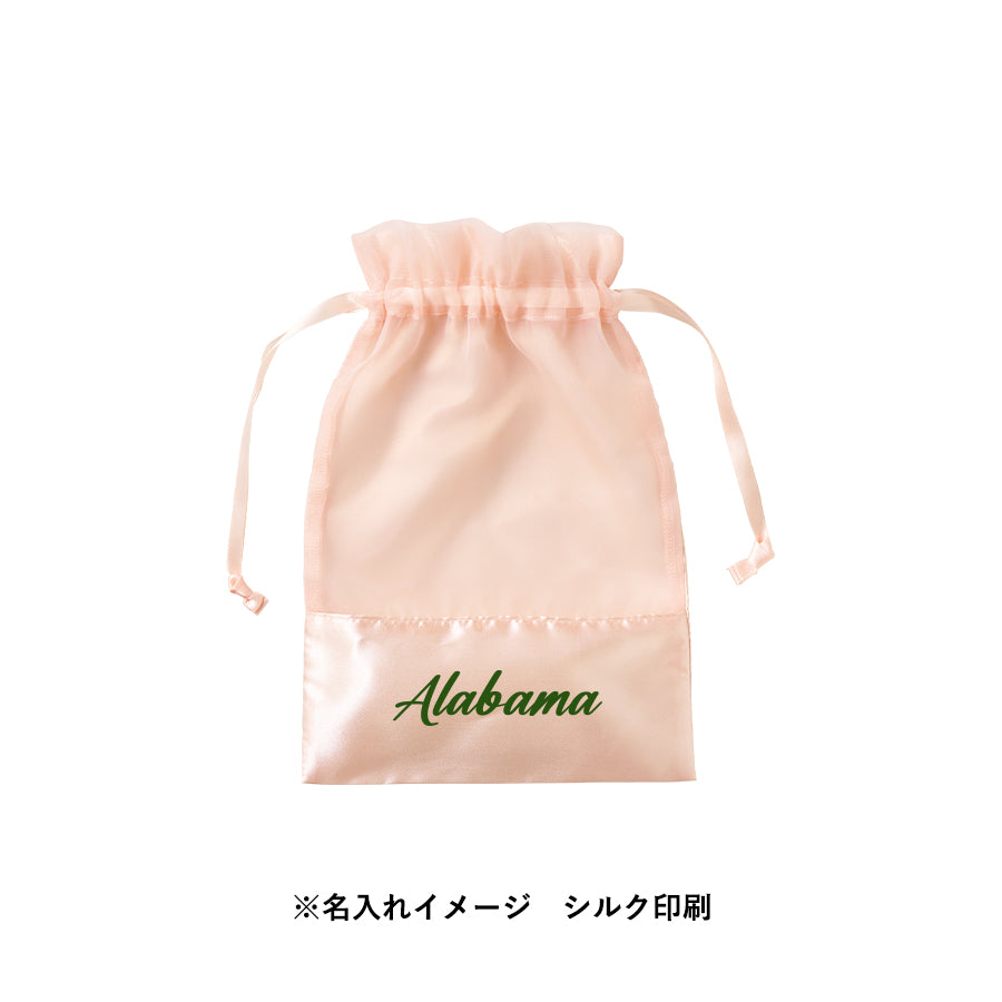 サテン＆オーガンジー巾着（M）