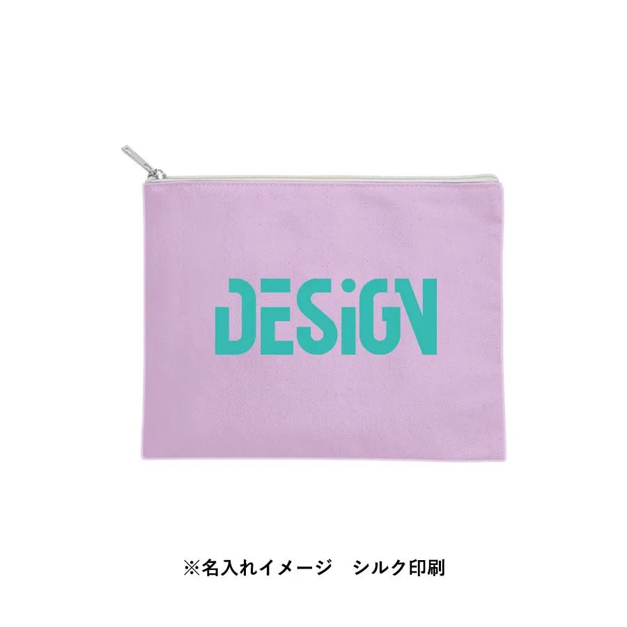 キャンバスフラットポーチ（M） - 販促日本一