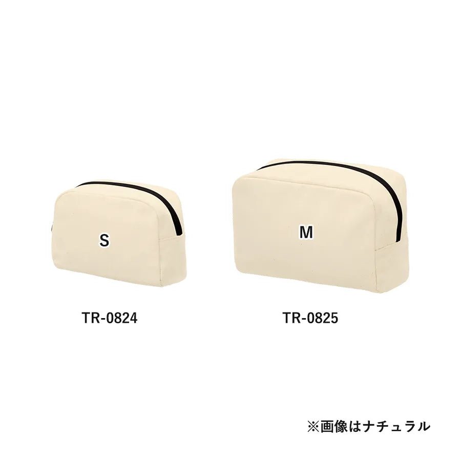 キャンバスファスナーポーチ（M）　ナチュラル - 販促日本一