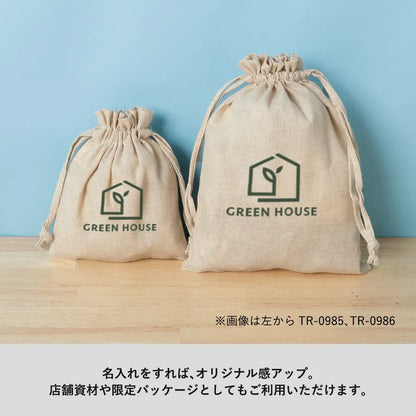 コットンリネン巾着（M）