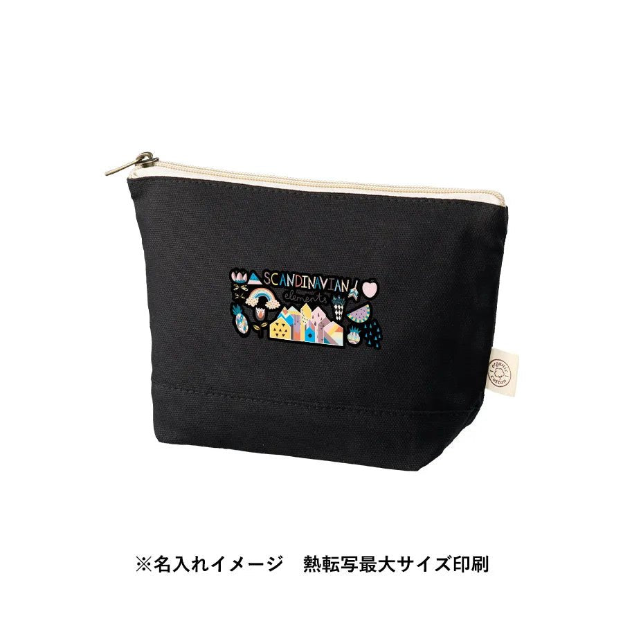 オーガニックコットンキャンバスデイリーポーチ（S）　ナイトブラック - 販促日本一