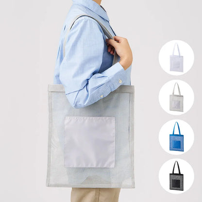 メッシュフラットトート