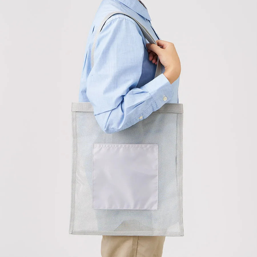 メッシュフラットトート