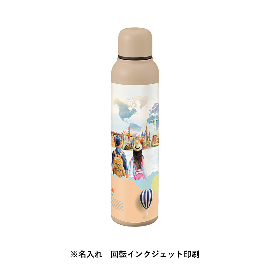 スティックサーモボトルver.2に回転インクジェットで名入れしたイメージ