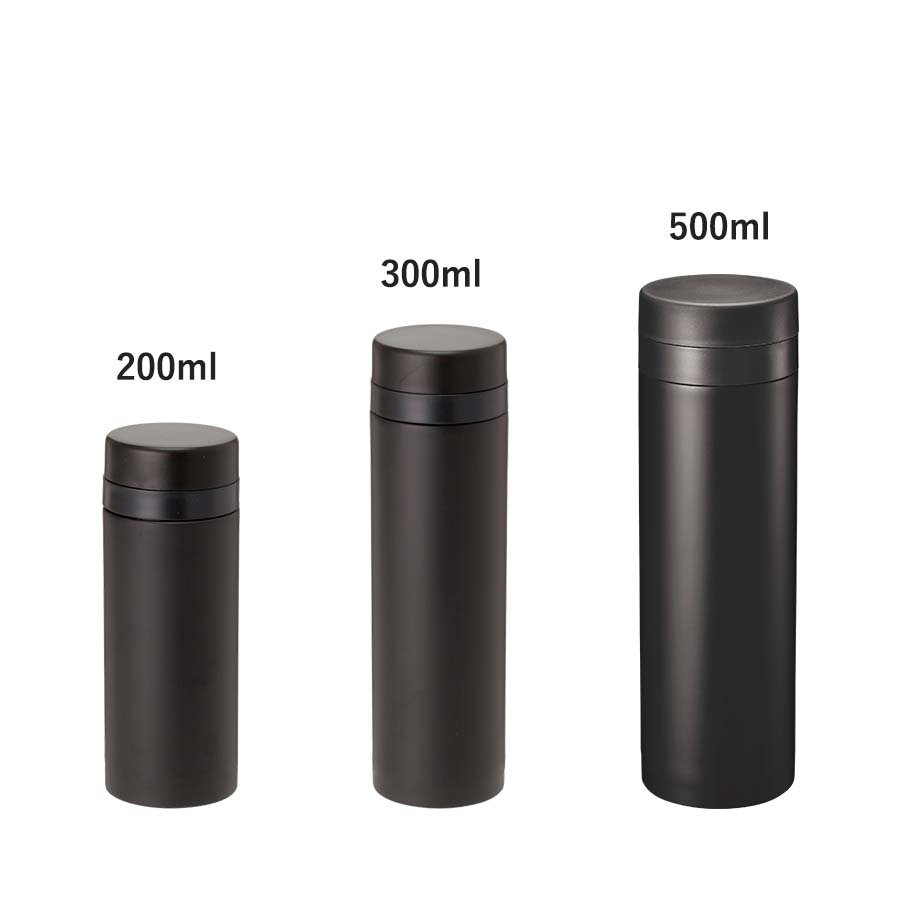 スリムサーモステンレスボトル　200mlと300mlと500ml