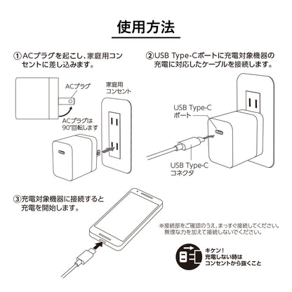 PD45Wコンセントチャージャー　ホワイト