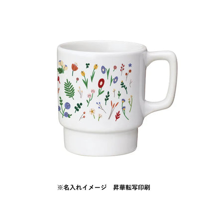 陶器マグ　スタッキング　ホワイト