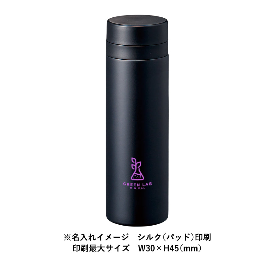 スリムサーモステンレスボトル500ml　ver.2　シルク(パッド)印刷イメージ