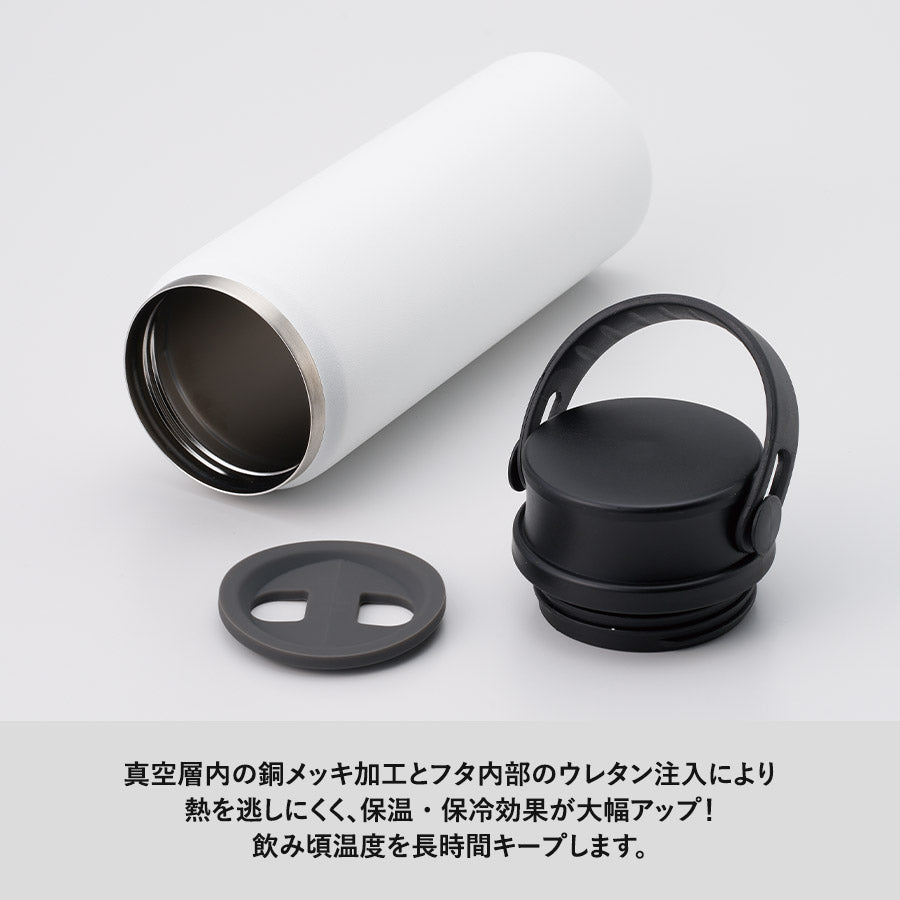 Zalattoサーモハンドルスタイルボトル350ml　ver.2は飲み頃温度を長時間キープします