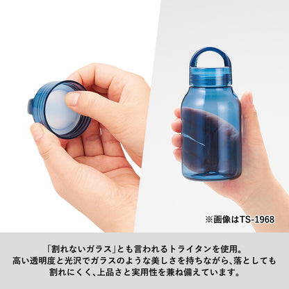 Handitクリアボトル350mlは割れないガラスとも言われるトライタンを使用しています