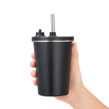 ストロー付ステンレスサーモタンブラー370ml