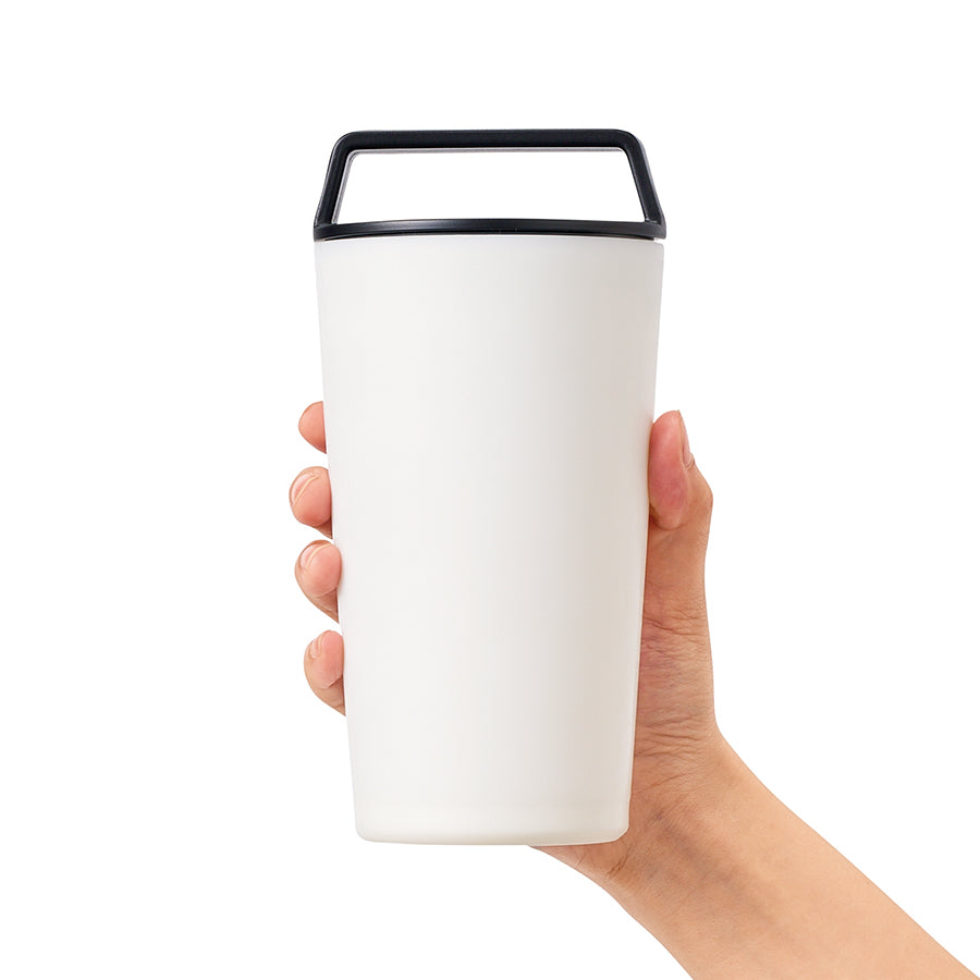 ハンドルサーモステンレスタンブラー460ml　大きさイメージ