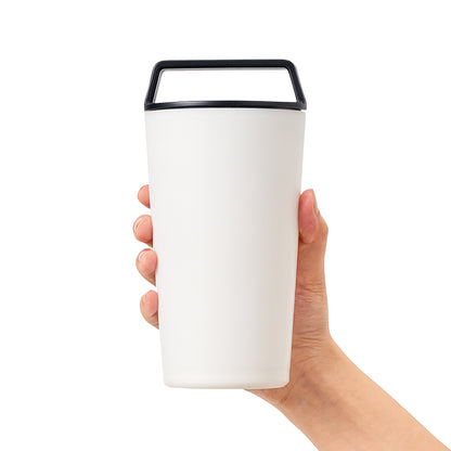 ハンドルサーモステンレスタンブラー460ml　大きさイメージ