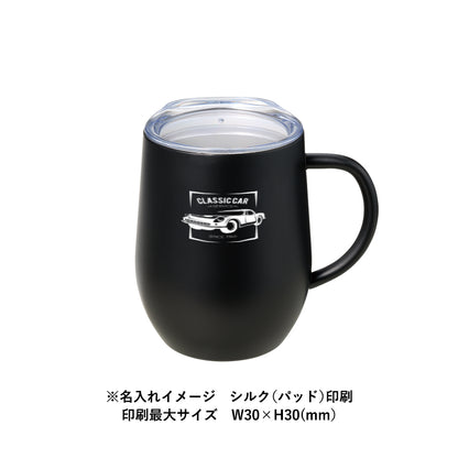 フタ付ラウンドボトムサーモステンレスマグ330ml