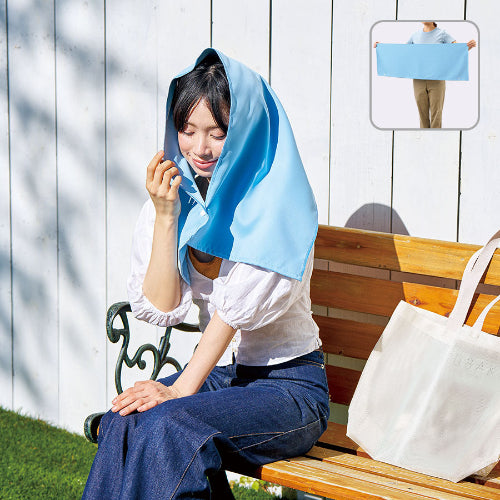 遮光UVカットタオル　使用イメージ