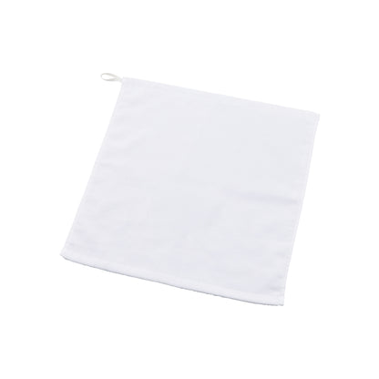 プリントしやすいコットンシャーリングループ付タオル