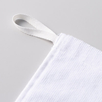 プリントしやすいコットンシャーリングループ付タオル