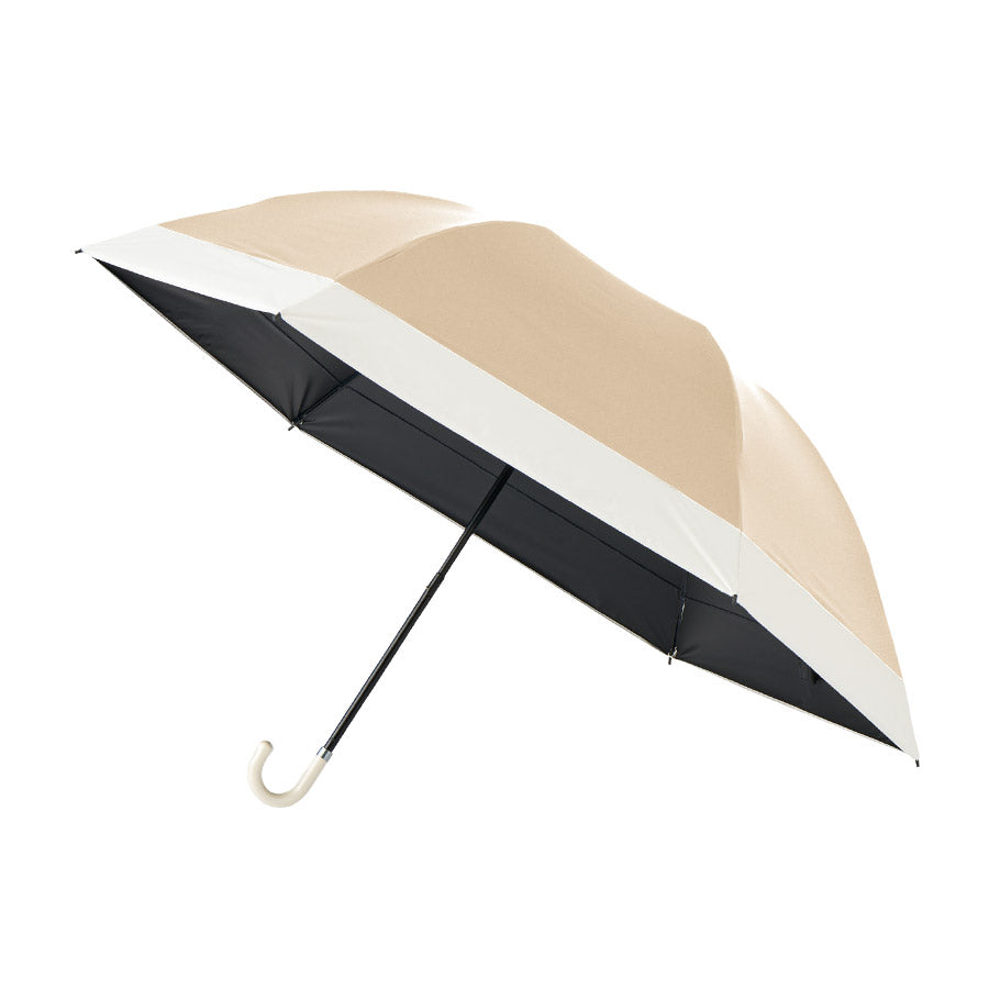 ドーム型ツートーン遮光折りたたみ傘